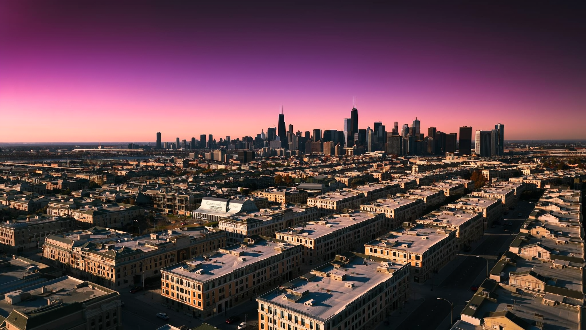 Chicago, IL — aerial view