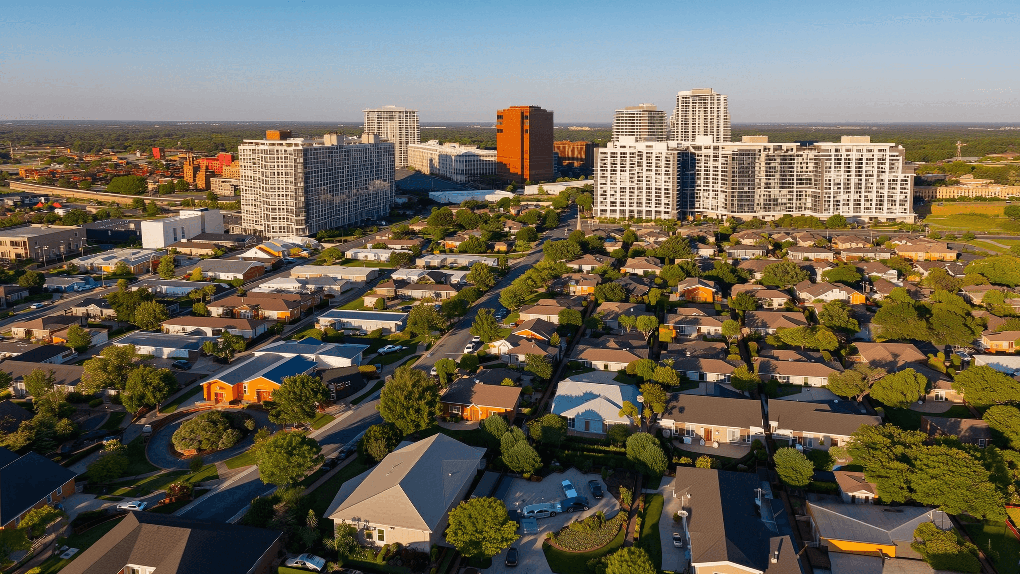 Clayton, MO — aerial view